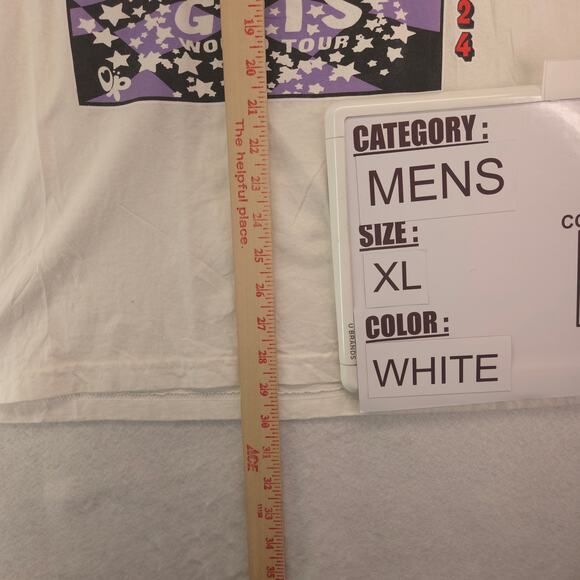 Olivia Rodrigo Guts Tour Long Sleeve Crew Neck T-Shirt Mens Size XL White - Picture 6 of 9